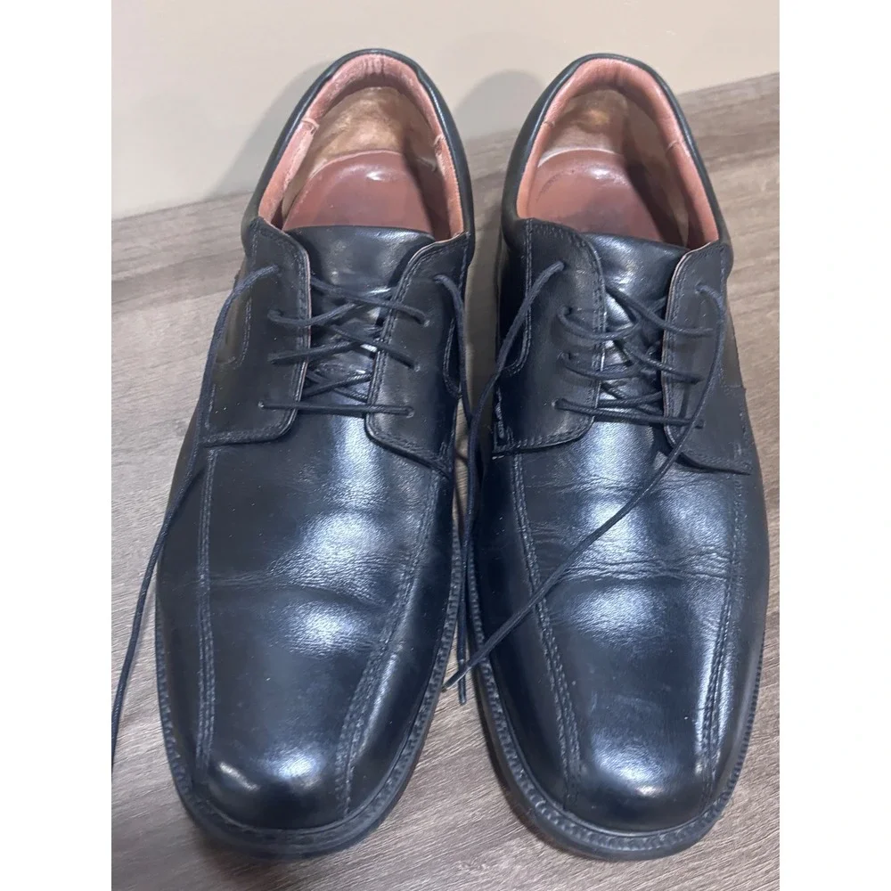 Johnston & Murphy XC4 Waterproof Mens Size 10XW Black Leather Bicycle Toe Shoe